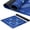 Dark blue, variant on Mahjong Mat with Flower Artwork 31.5x31.5x0.08 inch Rubber Mat Decor Surface Anti Slip Foldable Design for Game Night
