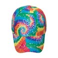 thumbnail image 4 of XIAOCHA Womens Tie Dye Print Baseball Cap Adjustable Hat Band Sun Protection Ball Hat,Green, 4 of 5