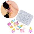 thumbnail image 2 of LICEWO Earring Pendant Silicone Mold Heart DIY Epoxy Resin Mould Jewelry Making Tools, 2 of 16