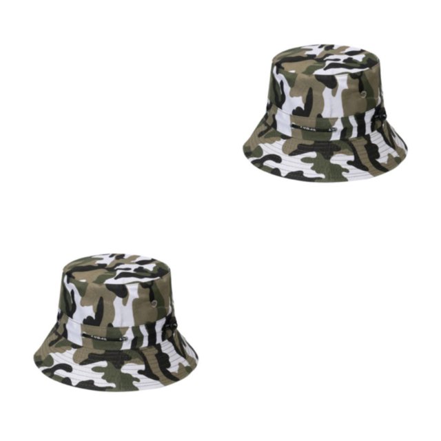 VONKY Comfortable And Breathable Fisherman Hat For Sun Protection Sunscreen Fisherman Cap Hat Summer disruptive pattern2 58cm 2Set
