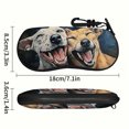 thumbnail image 5 of Dog Duo Pattern Glasses Case Neoprene Lightweight Soft Shell  Padded Protection  Zip Closure  Portable Travel Accessory, 5 of 12