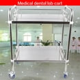 thumbnail image 2 of Stainless Medical Dental Lab Mobile Serving Cart Trolley Stand w/ Wheel HOT, 2 of 16