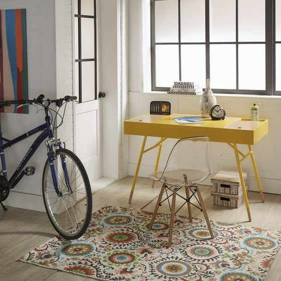Alava Writing Desk With Built In Power Strip Com