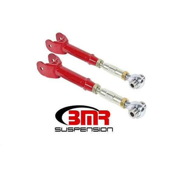 BMR 16-17 6th Gen Camaro Lower Trailing Arms w/ On-Car Adj. Rod Ends - Red