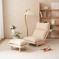 thumbnail image 2 of Versatile Beige Foldable Sofa Chair with Adjustable Recline - Sit or Lounge, 2 of 10
