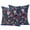 Blue, variant on Watercolor Flowers Outdoor Pillow Covers 16x16 Set of 2,Waterproof Patio Throw Pillowcase Protectors,Farmhouse Floral Vintage Black Decorative Pillow Shams Cushion Covers for Seat Bed Couch Sofa