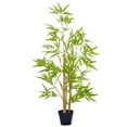 thumbnail image 1 of Outsunny Artificial Bamboo Tree, 4ft Fake Decorative Plant in Nursery Pot, 1 of 10