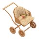 thumbnail image 2 of 1 12 Muebles Artificiales en Miniatura Cochecito para Bebés () Rosa, 2 of 9