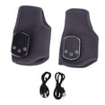 thumbnail image 2 of Rechargeable Ankle Foot Massager with Heat 3 Vibration Modes 5 Temperature Levels Cordless Ankle Heating Pad Gray, 2 of 7