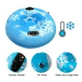 thumbnail image 6 of Snow Tube, Thicken PVC Sledding Tube With Double Reinforced Handle, Deep Seat Rollable For Camping Outing Snow -25 Degrees Celsius , Christmas For Kids And Adults, 6 of 7