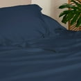 thumbnail image 4 of SHEEX Arctic Aire Max Sheet Set with 2 Pillowcases, King - Soft as Silk - 100% Tencel Lyocell Sateen - Cooling - Breathable - Moisture-Wicking, Denim, 4 of 5