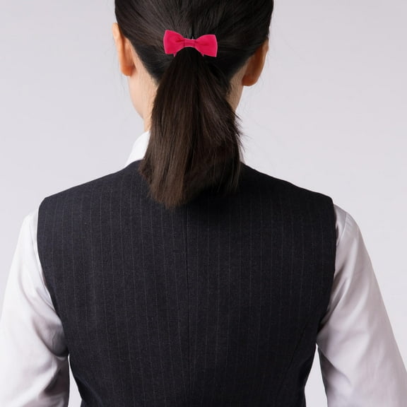 Raindrops 25Pcs Red Bow Hair Clips Elastic Hair Ties with Moderate Stretch for Secure Hairstyle