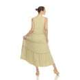 thumbnail image 3 of White Mark Women's Tiered Midi Dress, 3 of 5