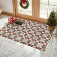 thumbnail image 4 of 2x3 Entryway Rug Bathroom Rugs for Front Door Bedroom Kitchen, Washable Vintage Print Carpet, Floor Mat with Non Slip Backing, 4 of 8