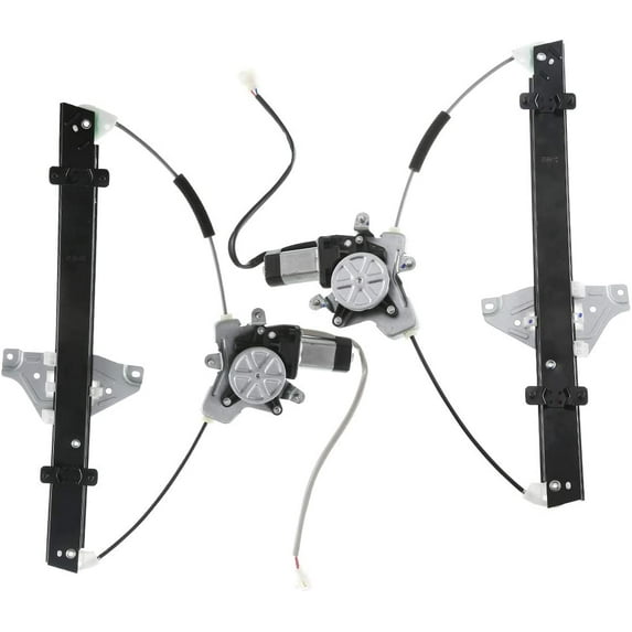 A-Premium Power Window Regulator with Motor Compatible with Suzuki Forenza 2004-2008 Reno 2005-2008 Rear Driver and Passenger Side 2-PC Set