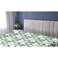 thumbnail image 5 of Ambesonne Nature Fitted Sheet, Botany Abstract Meadow Print, Twin Size, Fern Green and White, 5 of 5