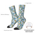 thumbnail image 2 of Yiaed Flower and Sail Boat Print Great elasticity Crew Socks Sports socks for Men and Women, 2 of 5