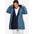 thumbnail image 4 of Ellos Women's Hooded Anorak Denim Jacket Jacket, 4 of 6