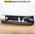 thumbnail image 3 of LazySpin 2 Pack Under Desk Wire & Cable Management Organizers, Black, 3 of 7