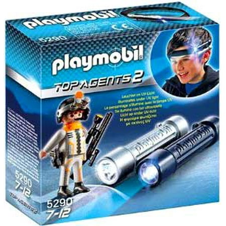 Top Agents 2 Headlight with Spy Team Agent Set Playmobil