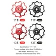 thumbnail image 2 of Aluminum Alloy Bike Derailleur Pulley Bicycle Guide Wheel Pulley (Black 13T), 2 of 7