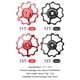 thumbnail image 3 of Rueda Bicicleta LEBYCLE 13T Bike Rear Derailleur Polea Guide Bearing Jockey Wheel (Rojo), 3 of 4