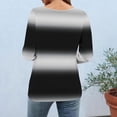 thumbnail image 4 of Gswybco 3/4 Sleeve Shirts for Women Casual Print Loose T-Shirt Dressy Blouse Sporty Business Work Pullover Tops V-Neck Tunic Tops, 4 of 7