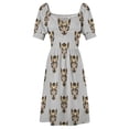 thumbnail image 4 of Clouded Leopard Sleeveless Dress luxury dress beach dresses summer dress luxury woman party, 4 of 6