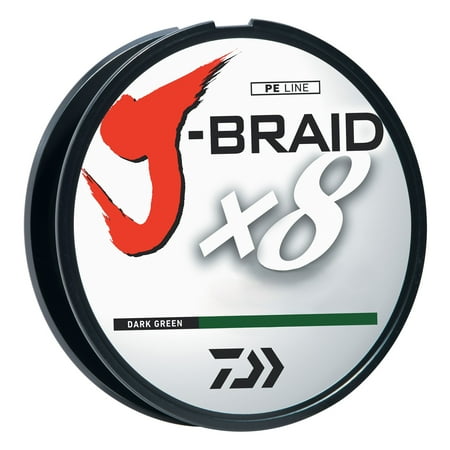 UPC: 0043178132180 | Daiwa JB8U80-300DG J-Braid X8 8 Strand Braided Line 80Lb 300M Dark