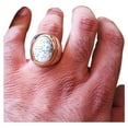 thumbnail image 2 of Dendritic Opal Mens Ring, Natural Dendrite Opal Ring, Silver Jewelry, 925 Silver Ring, Birthday Gift, Heavy Mens Ring, Arabic Design, Ottoman Style Ring, Christmas, Turkey Mens Signet Ring, 2 of 6