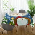 thumbnail image 6 of 60"x90" Santa Claus Tablecloth, Waterproof Washable Polyester Square Table Cover Durable Tablecloth for Kitchen Dining Table Party Decor, 6 of 7
