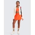 thumbnail image 2 of CRZ YOGA Girls Soft Skirty Athletic Shorts Tennis Soccer Casual Flowy Ruffle Zip Pocket Liner Kids Teen, 2 of 5