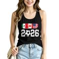 thumbnail image 2 of Women's Football Graphic Tank Tops, Women's Sleeveless Running Tank Top, Breathable Lightweight Sports Vest for Workout, Gym, Yoga, Training for Soccer Tournament 2026 Black Size: S, 2 of 5