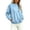 Light Blue, variant on Ayolanni Womens Casual Crew Neck Sweatshirt Fleece Thick Fall Sweatshirt Pullover Lightweight Petite Tops Beige L