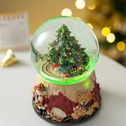 LOVE FOR YOU Gift Wrapped Xmas Tree Music Box Winter Wonderland Color Changing LED Light Train Musical Snow Globe for Girls Boys Kids Baby Granddaughter Women FriendsFemale Birthday Christmas Gifts