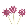 thumbnail image 2 of Darling Souvenir, Ship Wheel Cupcake Toppers, Beach Wedding Party Dessert Decorations - Pack Of 20, 2 of 3