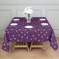 thumbnail image 3 of Purple Sun Star Swirl Pattern Square Tablecloth,Waterproof Square Table Cover,Wipeable Spillproof Washable Table Cover for Home Kitchen Party Decor 42"X42"(107x107cm), 3 of 6