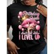 thumbnail image 1 of Birthday Queen Print Crew Neck T-Shirt, Casual Short Sleeve T-Shirt For Spring & Summer, Women's Clothing, 1 of 6