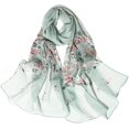 thumbnail image 1 of GFDYREE Foulards pour Femmes Légères Foulards de Mode Imprimé Motif Floral Châle, 1 of 4