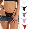 thumbnail image 2 of Bragas de encaje de piezas para mujer, ropa interior Sexy con estampado Floral, Tanga de cintura baja, lencería de perspectiva, 1 unidad, 2 of 5