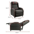 thumbnail image 7 of Lacoo Gaming Recliner Chair PU Leather Home Theater Seating Single Modern Living Room Sofa Recliner, Red Accent, 7 of 7