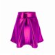 thumbnail image 3 of Mujeres Alta Cintura Elástica Falda de Color Sólido Verano Casual para la Fiesta de Playa Diaria, Cómoda Tela de Poliéster, Ajuste Estándar, 3 of 5