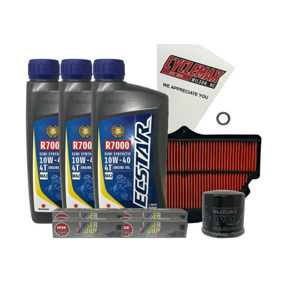 Cyclemax Semi-Synthetic Tune Up Kit w/ Spark Plugs fits 2006-2009 Suzuki GSXR600