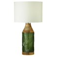 thumbnail image 3 of River of Goods Josiah  Green/Clear/Blue Glass and Mango Wood 26-Inch Table Lamp 14" x 14" x 26" - Blue/Brown/Natural, 3 of 5