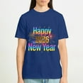 thumbnail image 5 of Happy New Year T-Shirt, 100% Cotton Made Comfy Fabric, 2026 New Year's T-shirt, Dark Blue S, 5 of 6