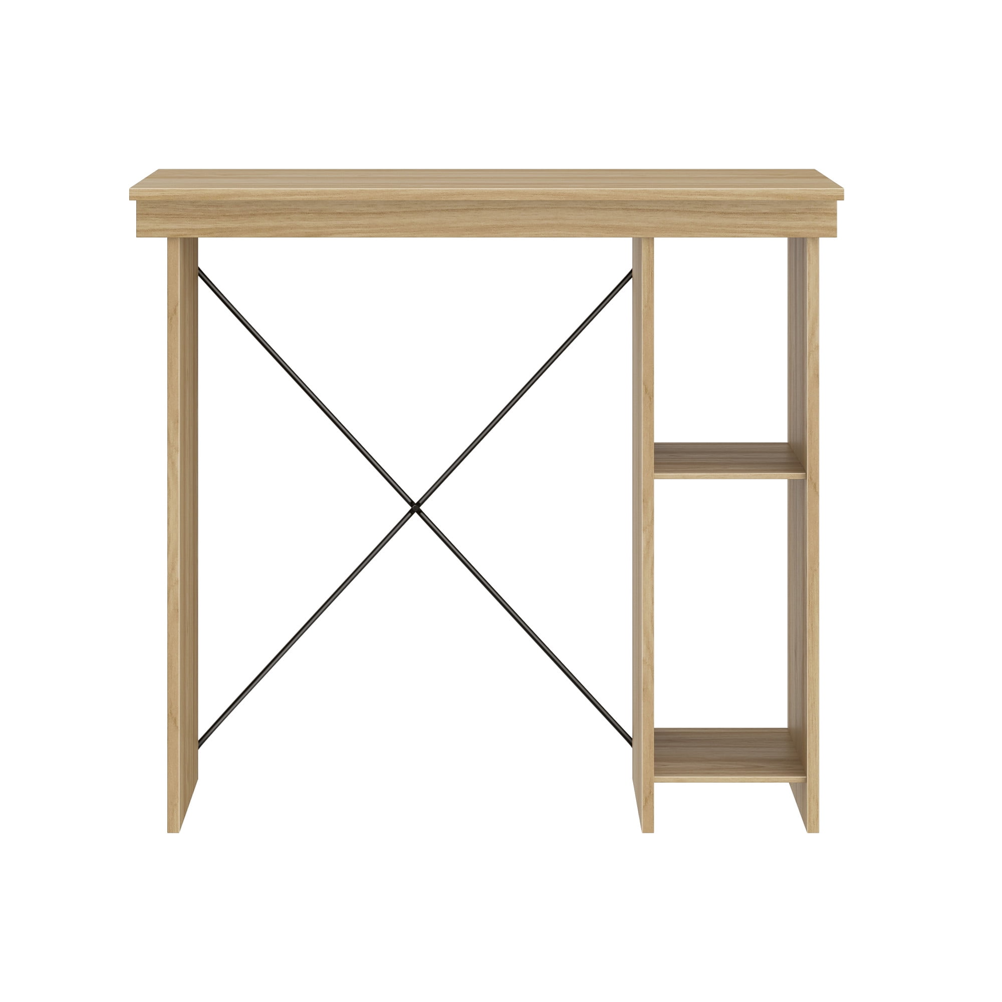 Mainstays Ardent No Tools Small Space Writing Desk, Euro Oak