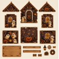 thumbnail image 2 of Halloween Wooden House 3D Rhinestone Diamond Art DIY Kit, Multi‑Style Collectible Mini Haunted House for Creating Halloween Mini Village, 2 of 4