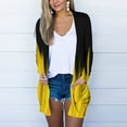 thumbnail image 1 of Cardigan à Imprimé Flamme pour Femmes, Col en V, Manches Longues, Poches, Vêtement d'Extérieur, 1 of 6