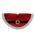 thumbnail image 2 of Northlight 20" Traditional Red and White Santa Claus Belt Buckle Mini Christmas Tree Skirt, 2 of 3