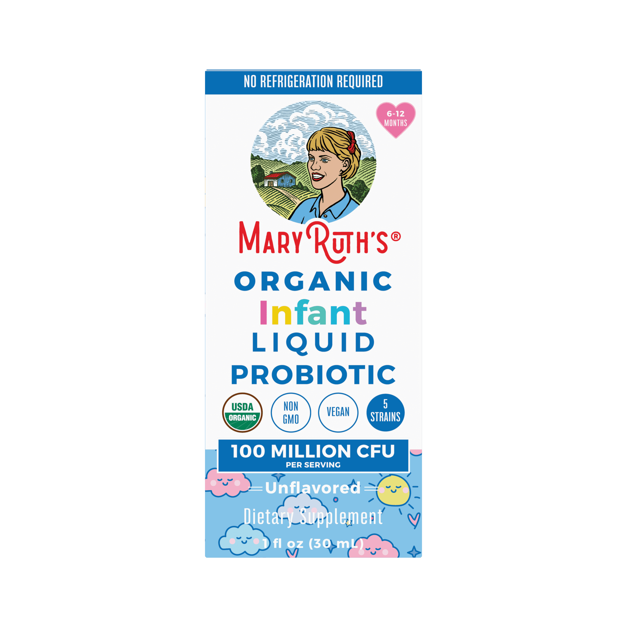 MaryRuth Organics Infant Probiotic Liquid Drops, Organic, 1 fl oz